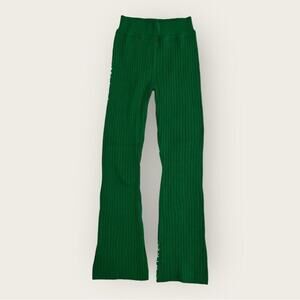 NWT | Bobi Black | Striped Flair Leggings | Green | Size XS